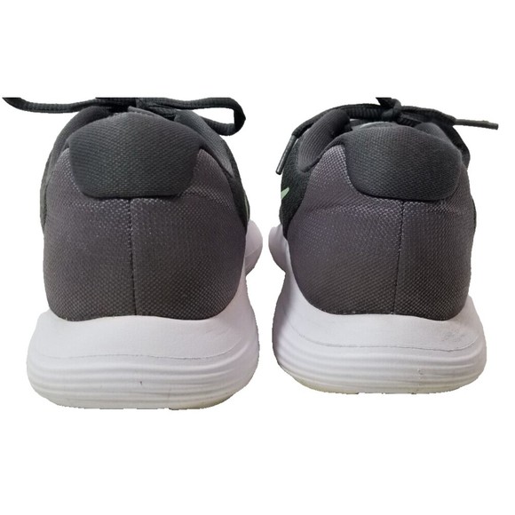 Nike Women's Lunar Converge Gray Running Shoes Lace Up Green Swoosh Size 7.5" W - Picture 5 of 10